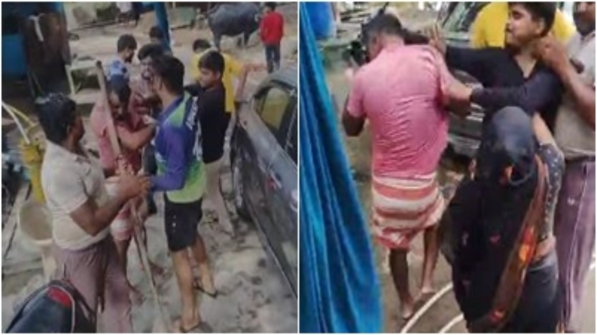 दबंगों की दबंगई: लाठी-डंडों से शख्स को पीटा, बीच बचाव करने आई महिला से भी की मारपीट, Video वायरल  