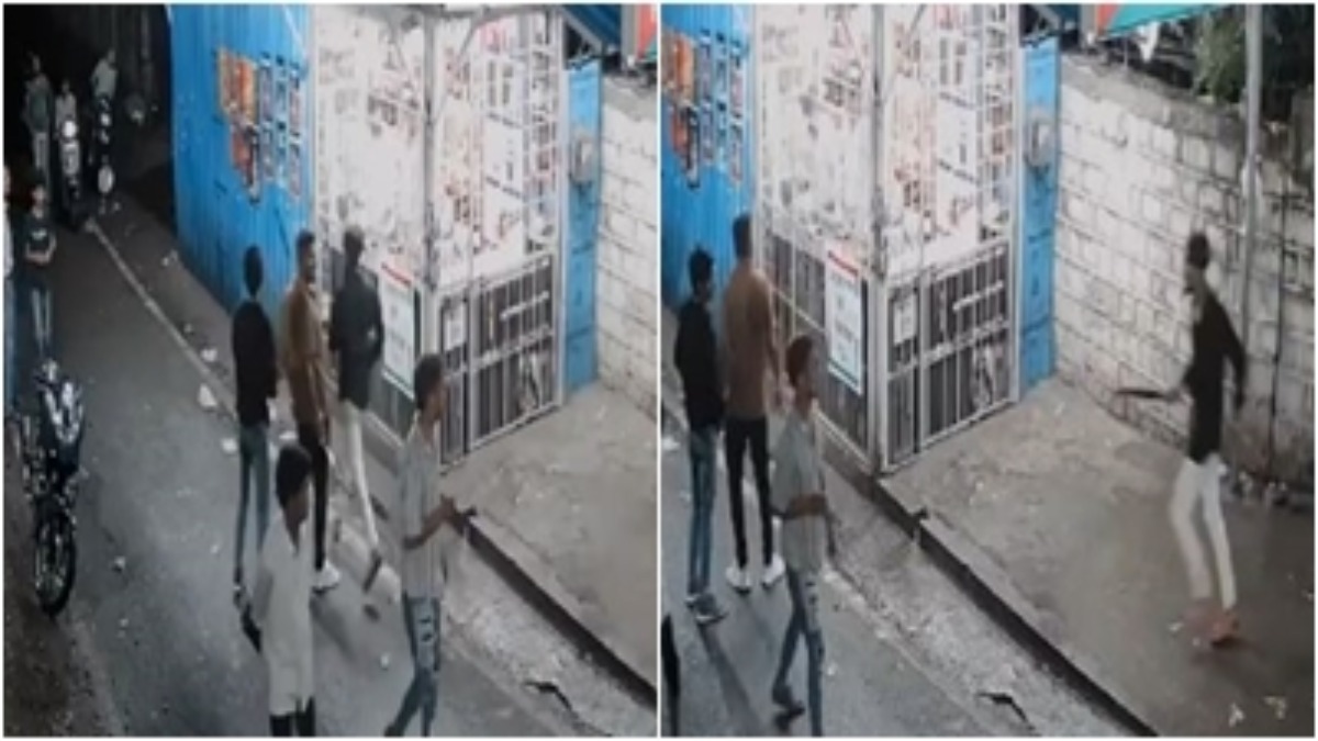 चंदे के नाम पर अड़ीबाजी: पैसे नहीं दिए तो बदमाशों ने तलवार से किया हमला, वारदात CCTV में कैद