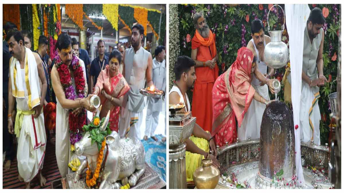 CM डॉ. यादव पहुंचे महाकालेश्वर, सोमवती अमावस्या पर पूजा-अर्चना कर बाबा महाकाल का लिया आशीर्वाद