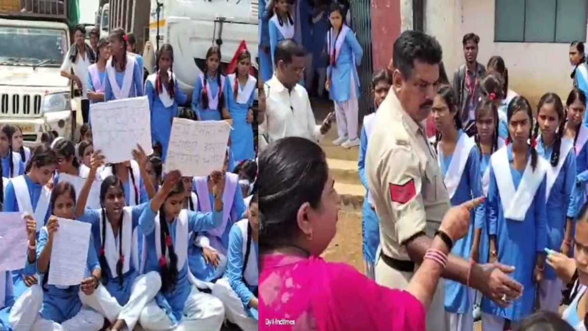 छत्तीसगढ़: सड़क में धरने पर बैठी हॉस्टल की छात्राएं, प्रदर्शन खत्म कराने पहुंची तहसीलदार ने छात्राओं को दी धमकी, कहा- लिखकर दूंगी तो चली जाओगी जेल… देखें Video