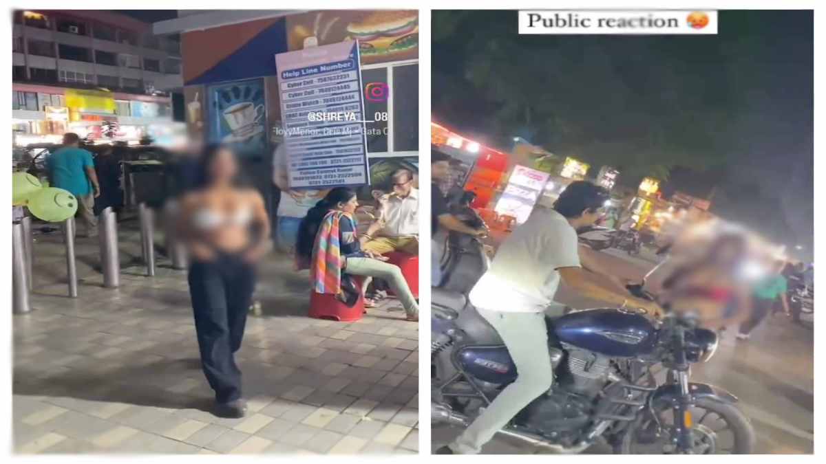 बीच सड़क युवती ने परोसी अश्लीलता: नजरे झुका कर बगल से गुजरे लोग, अर्धनग्न होकर रील बनाने का Video वायरल, विजयवर्गीय बोले- अशोभनीय गतिविधियों के लिए कोई जगह नहीं
