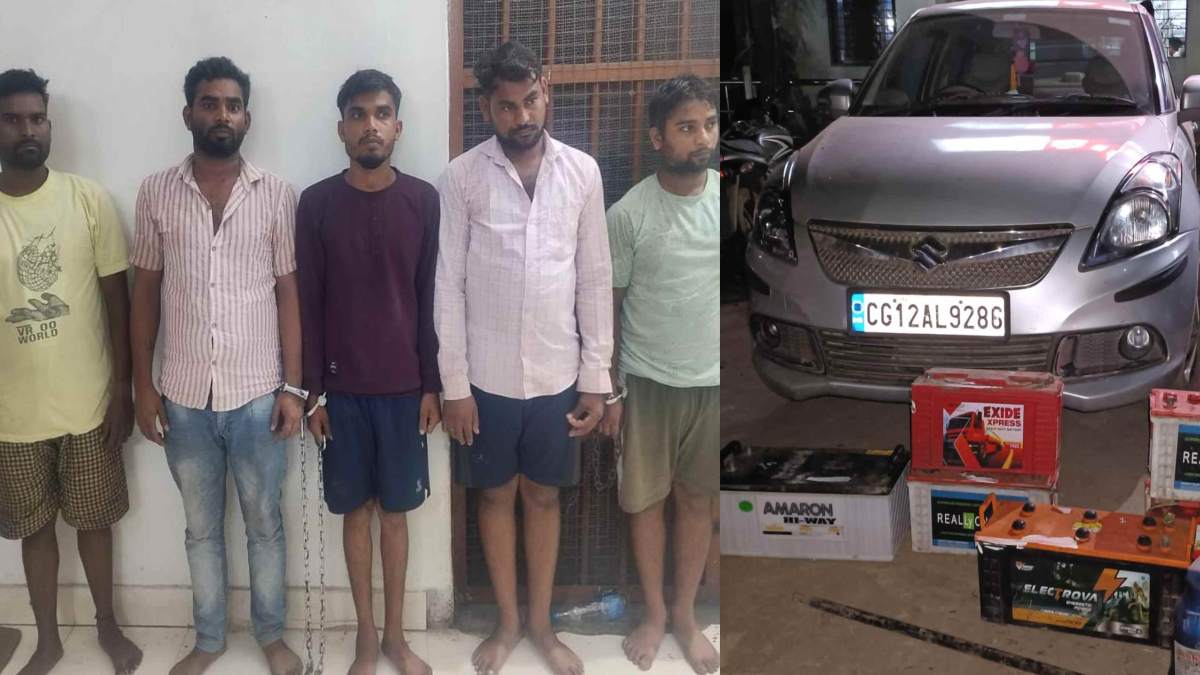 CG News: चोरी करने वाले गिरोह का पर्दाफाश, 2 नाबालिग समेत 7 गिरफ्तार, रात के अंधेरे में आरोपी ट्रकों के पहिए, बैटरी और जैक करते थे पार