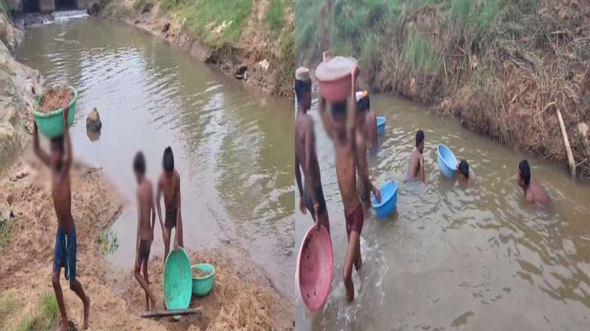 बारिश में रेत माफिया का खेल जारी: जान जोखिम में डालकर बच्चे नदी से रेत कर रहे चोरी, जिम्मेदारों की अनदेखी पड़ेगी भारी?
