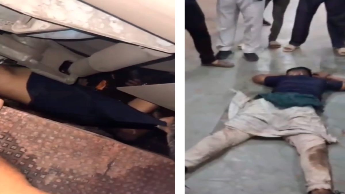 जल्दबाजी में मौत को दावत ! चलती ट्रेन के नीचे आया युवक, बाल-बाल बची जान