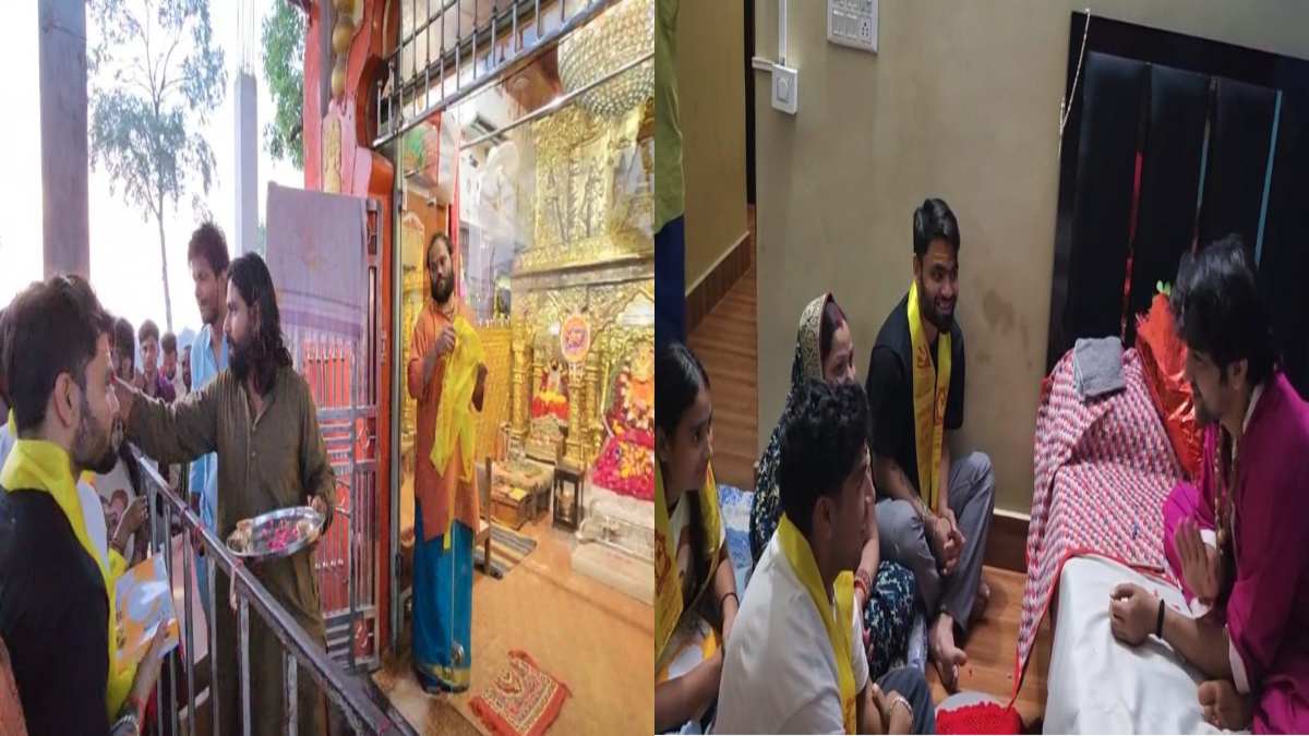 भारतीय क्रिकेटर रिंकू सिंह पहुंचे बागेश्वर धाम: बालाजी सरकार के किए दर्शन, धीरेंद्र कृष्ण शास्त्री से की मुलाकात