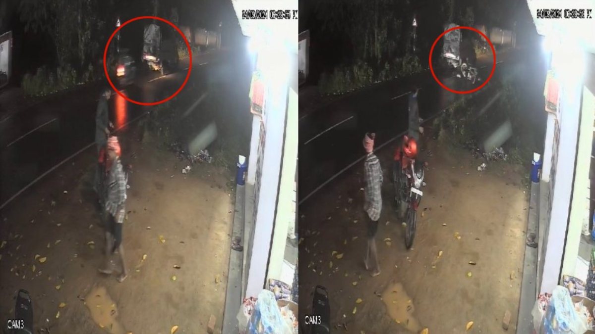मौत का लाइव वीडियो: पिकअप से टकराई तेज रफ्तार बाइक, एक की मौत, दो गंभीर रूप से घायल