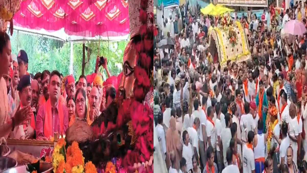 नगर भ्रमण पर निकले ‘बाबा धारनाथ’, दूल्हे के रूप में भक्तों को दिया दर्शन, एक झलक पाने श्रद्धालुओं की उमड़ी भीड़