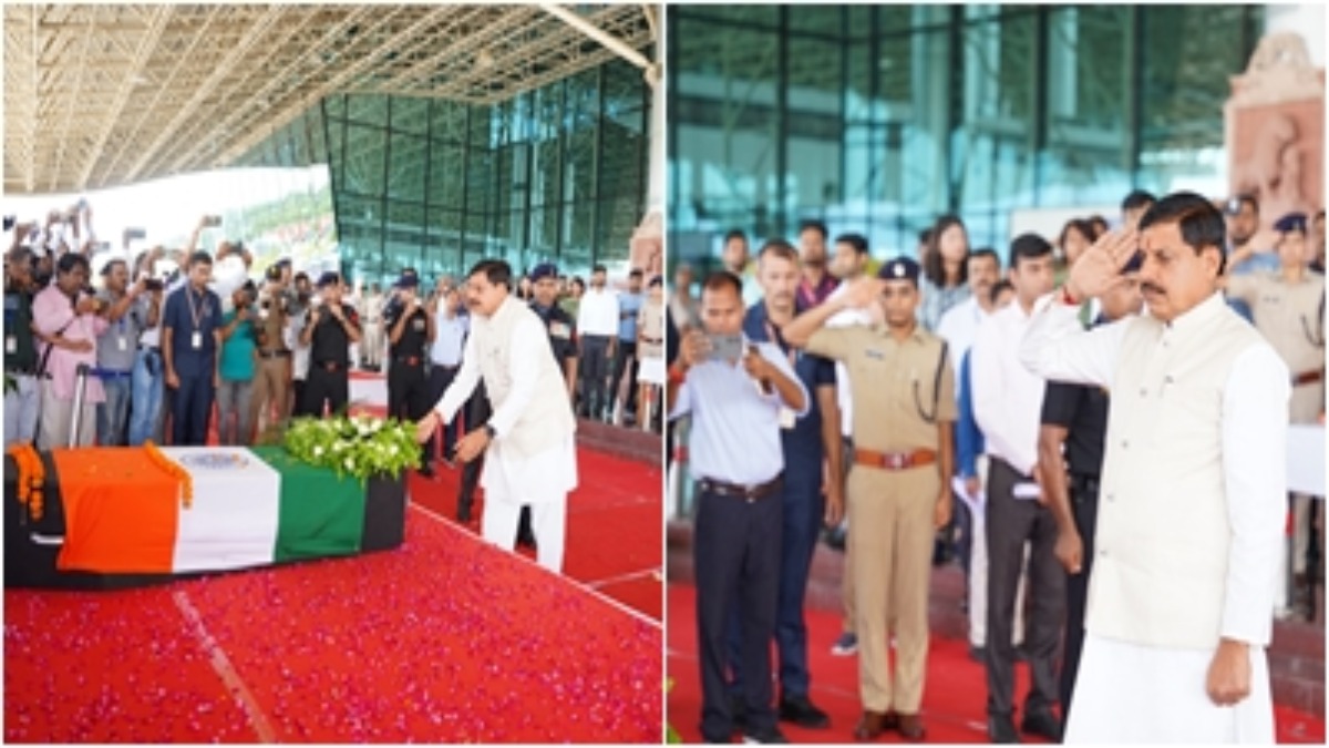 CM मोहन ने खजुराहो में शहीद प्रदीप पटेल को दी श्रद्धांजलि, सिक्किम सड़क हादसे में जवान ने गंवाई थी जान  