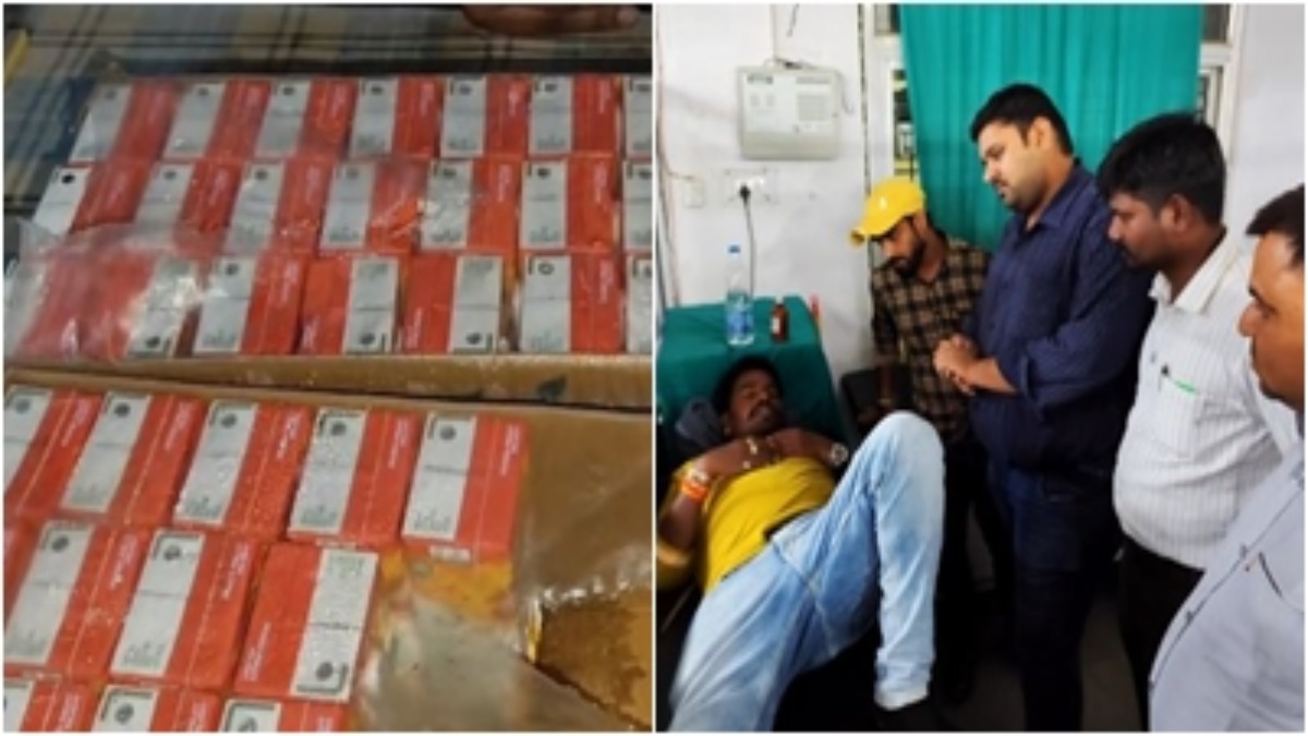 अस्पताल के ब्लड बैंक से मिला बिना एक्सपायरी डेट का जूस, पीने से युवक की बिगड़ी तबीयत, मचा हंगामा