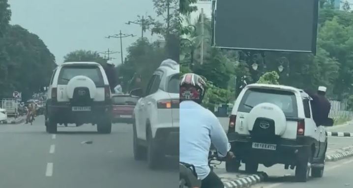 भुवनेश्वर : पीएम मोदी के ओडिशा दौरे से पहले  सड़क पर लापरवाही से गाड़ी चलाने का वीडियो वायरल