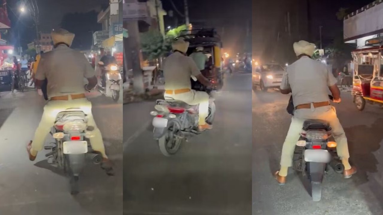 अमृतसर : नशे में टल्ली दिखा पुलिसकर्मी, वीडियो हुआ वायरल