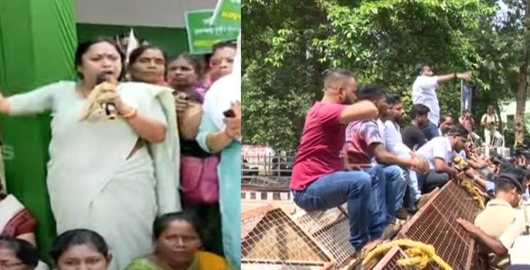 ओडिशा पुलिस स्टेशन कांड : बीजद-कांग्रेस ने भुवनेश्वर में किया विरोध प्रदर्शन, राष्ट्रपति से हस्तक्षेप की मांग