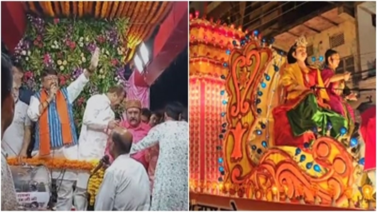 Anant Chaturdashi Celebration: झांकियों के साथ भजन गाते नजर आए कैलाश विजयवर्गीय, मंत्री के भक्ति गाने पर झूमे शहरवासी