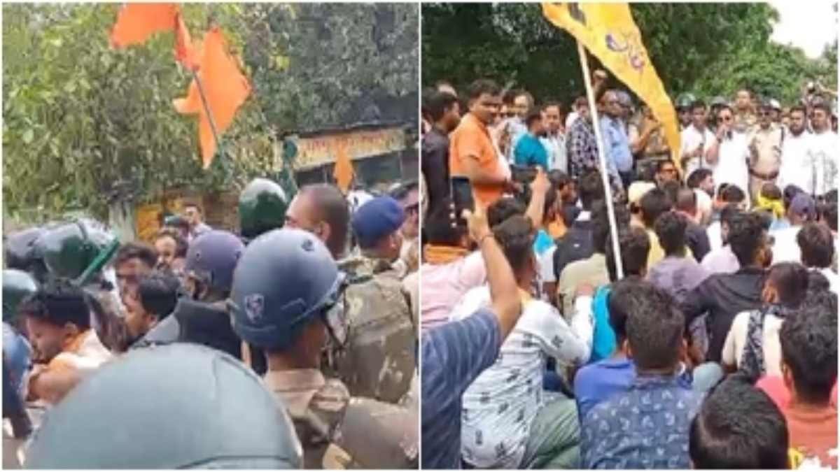 मस्जिद तोड़ने पहुंचा हिंदूवादी संगठन: बैरिकेडिंग कर पुलिस ने रोका, इलाके में तनाव, जानें क्या है पूरा मामला      