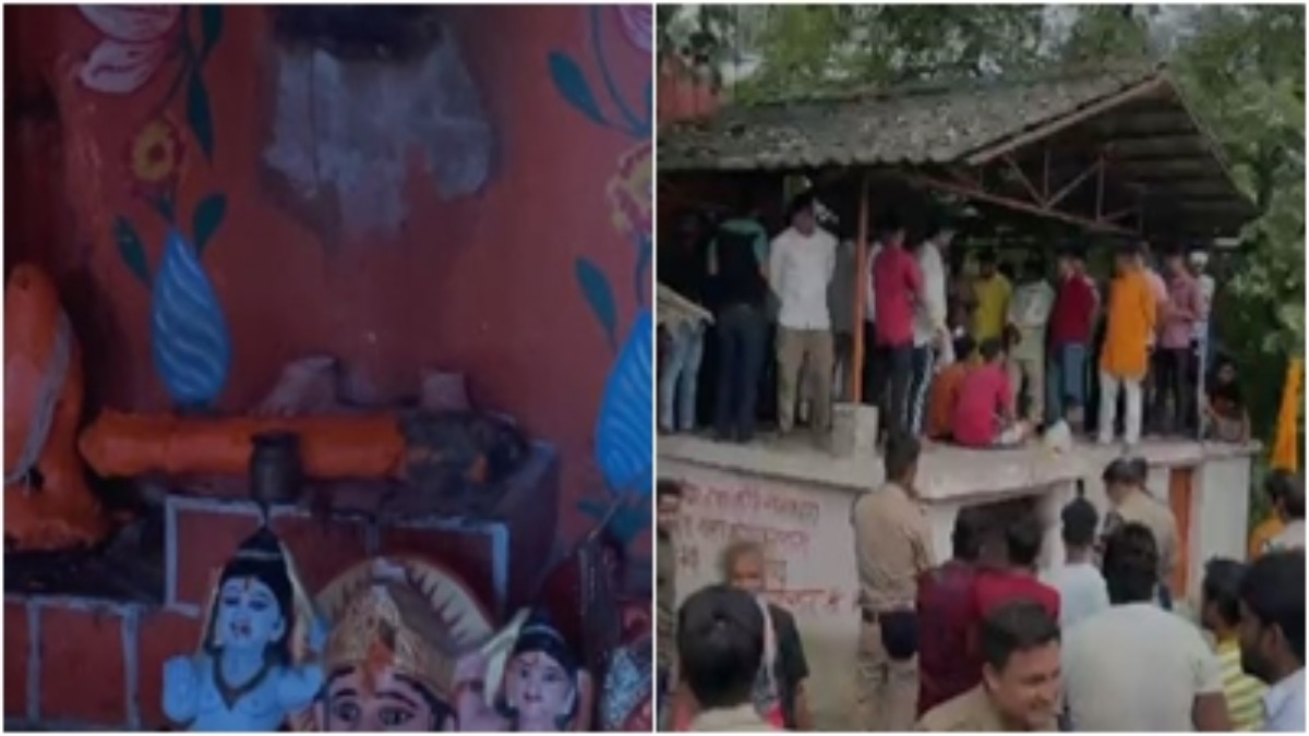 असामाजिक तत्वों ने तोड़ी हनुमान जी की मूर्ति, मचा बवाल, हिंदू संगठन के लोग पहुंचे थाने 