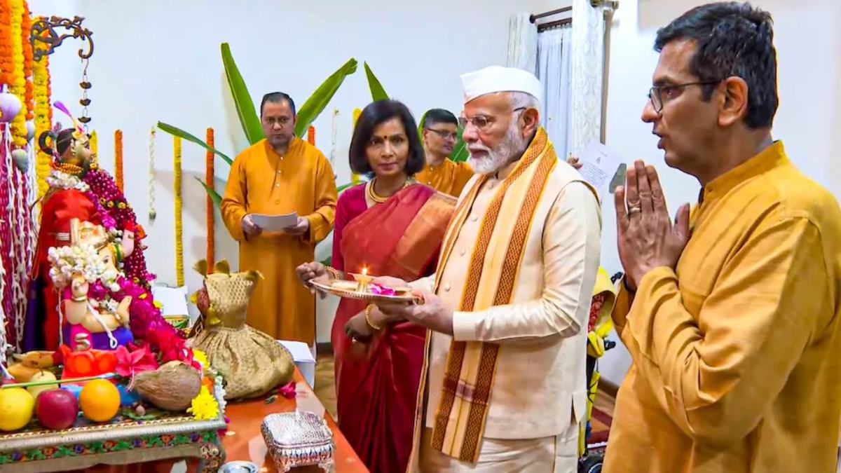 CJI के घर जाने पर विपक्ष के आरोप पर PM मोदी की आई प्रतिक्रिया, बोले- मैंने गणेश पूजन में हिस्सा लिया तो कांग्रेस और उसके ईकोसिस्टम को…. – PM Modi On Ganesh Puja