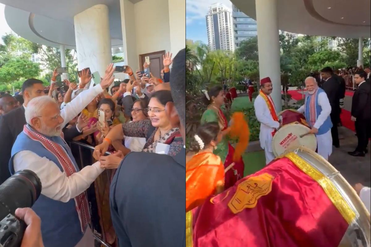 सिंगापुर में पीएम मोदी को मिला ‘बहना का प्यार’, राखी बांधकर की स्वागत, प्रधानमंत्री ने महाराष्ट्रियन धुन पर बजाया ढोल, देखें वीडियो- PM Modi Singapore Visit