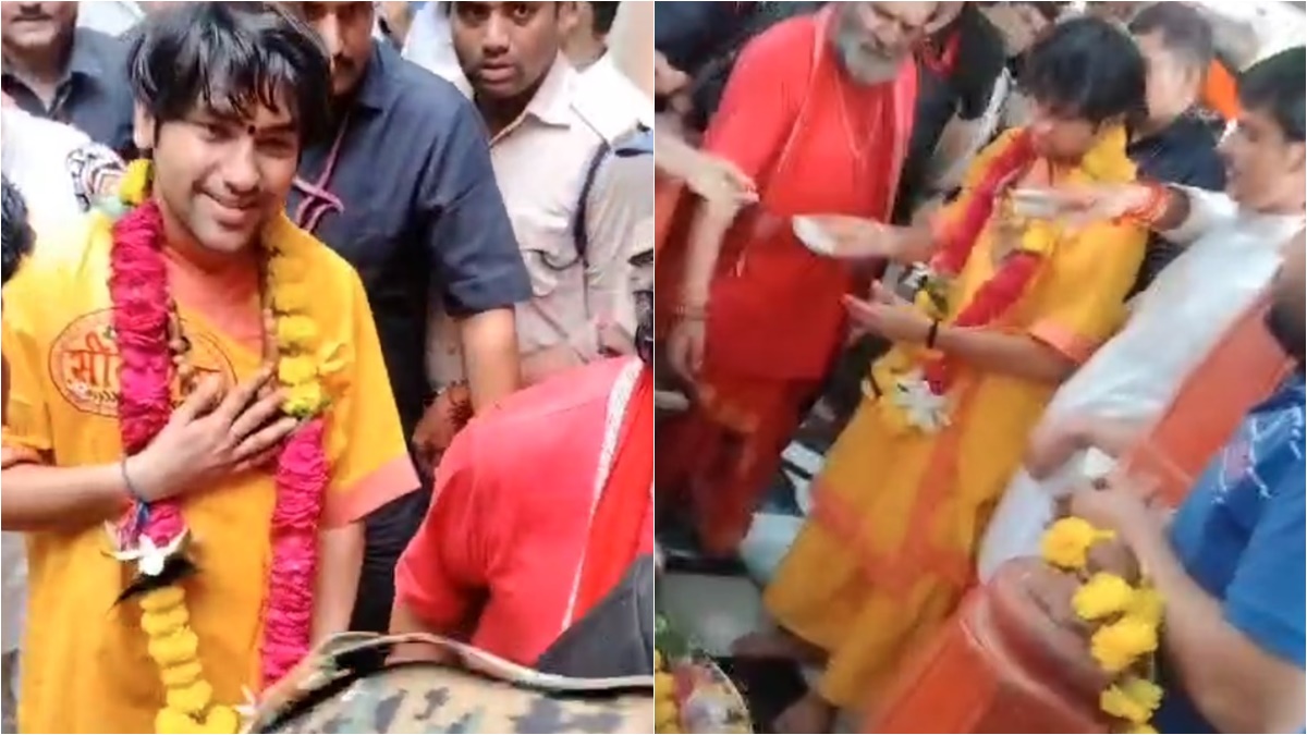पंडित धीरेंद्र कृष्ण शास्त्री पहुंचे दतिया, मां बगलामुखी देवी के किए दर्शन, वनखंडेश्वर महादेव का किया जलाभिषेक