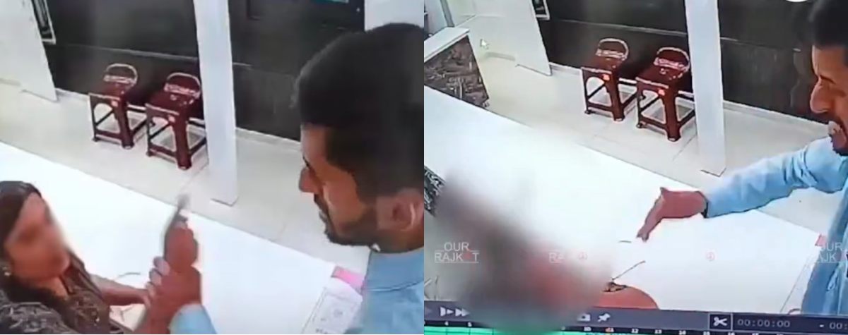 Rajkot Viral Video: युवक ने महिला बिजनेस पार्टनर को 5 सेकंड में मारे 8 घूंसे, दुकान में लगे CCTV में कैद हुई घटना