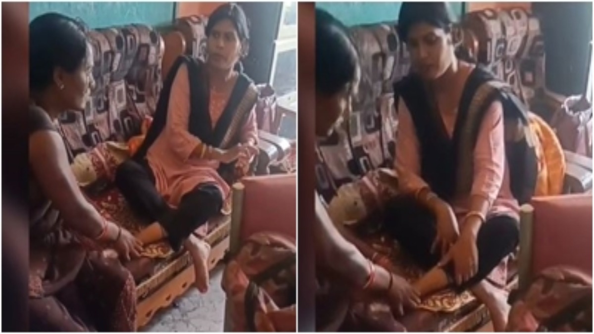 शिक्षा के मंदिर में मसाज: प्राचार्य ने महिला प्यून से दबवाए पैर, Video वायरल 