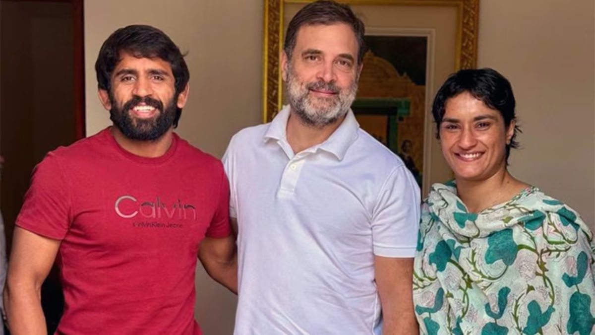 Vinesh-Bajrang: विनेश फोगाट-बजरंग पूनिया आज दोहर 1.30 बजे कांग्रेस में होंगे शामिल- Haryana Assembly Election