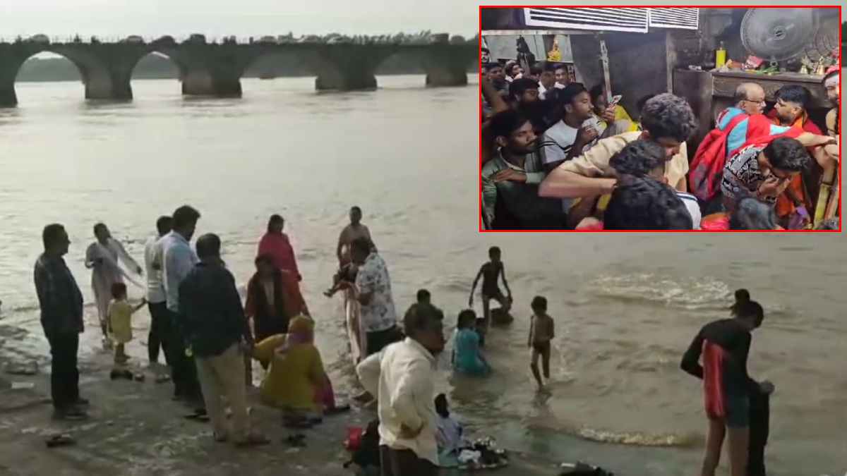 सोमवती अमावस्या पर श्रद्धालुओं ने किया नर्मदा स्नान, ओंकारेश्वर ज्योतिर्लिंग के दर्शन करने उमड़ी भक्तों की भीड़