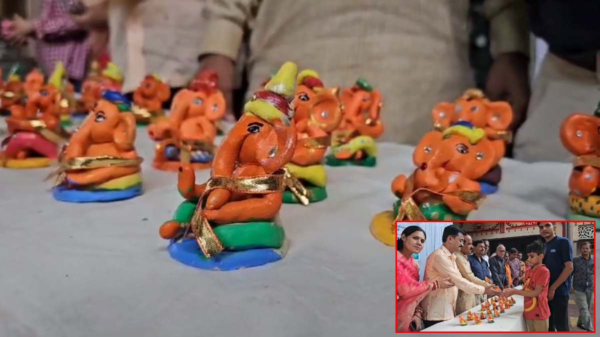 Ganesh Chaturthi 2024 : पर्यावरण सुरक्षा को बढ़ावा देने की पहल, मिट्टी की गणेश मूर्तियां बनाना सिखा रहे समाजसेवी