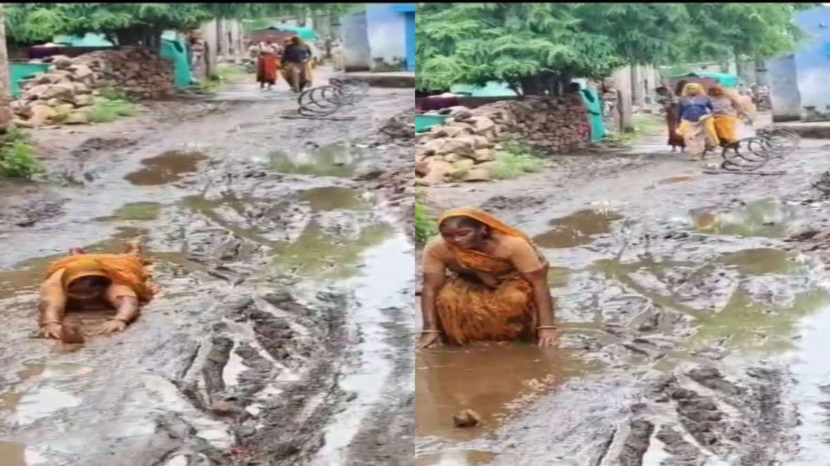 सिस्टम से कैसे जीतेगी आस्था? मंदिर जाने के लिए नहीं थी सड़क, कीचड़ वाले रास्ते में आदिवासी महिला हुई दंडवत, Video Viral
