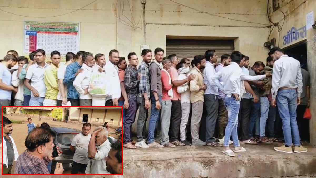 खाद की किल्लत! SDO बोले- नहीं है कोई दिक्कत, टोकन के लिए लंबी-लंबी कतारों में खड़े हुए किसान