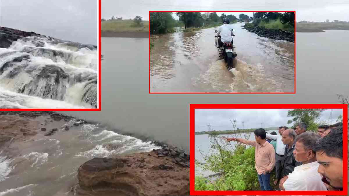 पानी में डूबी लहलहाती फसलें: सिंचाई तालाब फूटने से किसानों की 100 बीघा फसल बर्बाद, इधर नीमच में आवागमन बाधित