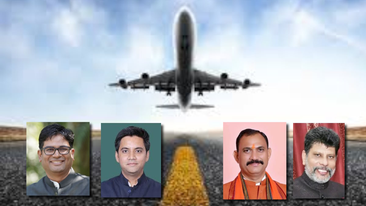 रनवे पर उछला विमान, हलक में आई जान, विमान में सवार थे मंत्री, पूर्व सांसद के साथ भाजपा प्रदेश अध्यक्ष