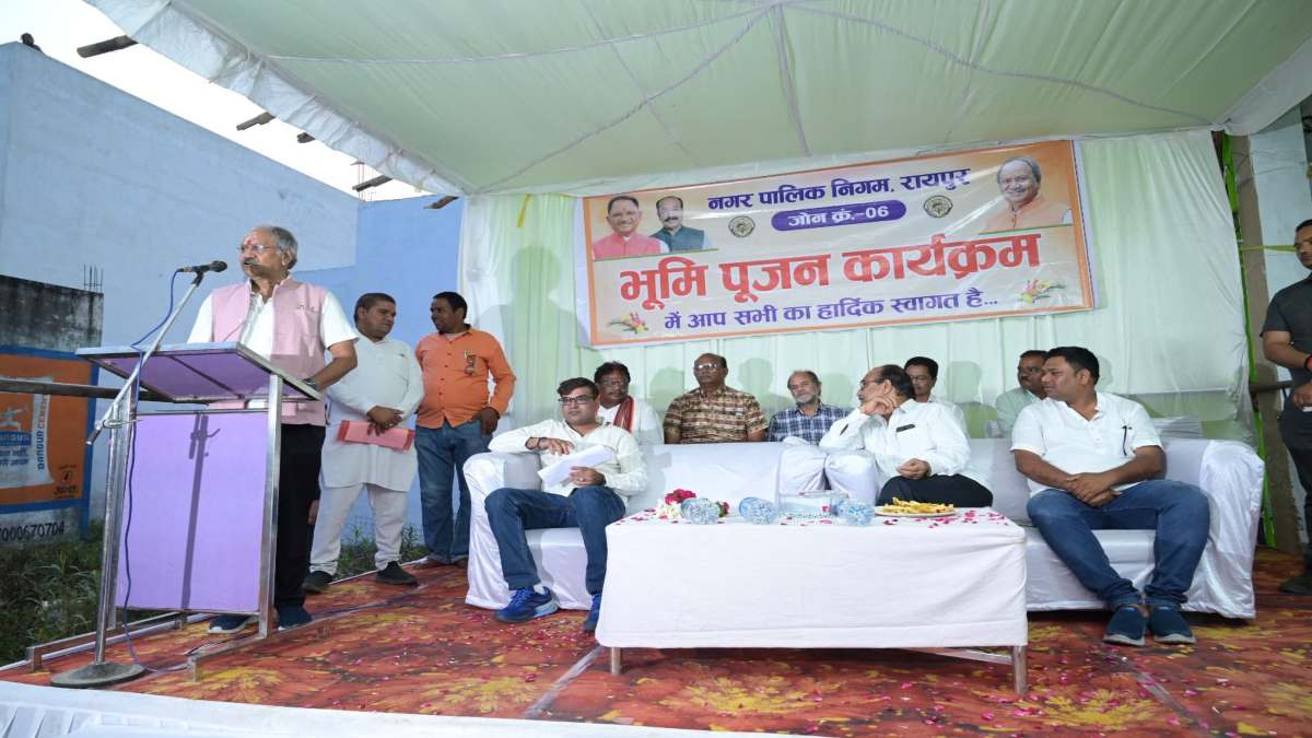सांसद बृजमोहन अग्रवाल ने वार्ड 60, 61 में किया विकास कार्यों का भूमिपूजन, वार्ड के नागरिकों को दी सौगात