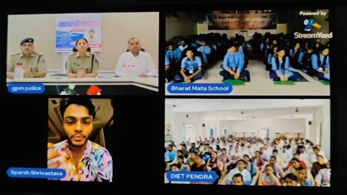 साइबर की पाठशाला : वेब सीरीज जामताड़ा के Sparsh Srivastava ने एसपी के सामने आवाज बदलकर बताया कैसे करते थे ठगी, हर कोई रह गया हैरान, जमकर बजी तालियां …