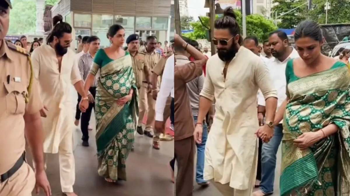 डिलीवरी से पहले बप्पा का आशीर्वाद लेने के लिए सिद्धिविनायक मंदिर पहुंचे Deepika-Ranveer, एथनिक अवतार में खूब जंच रहे कपल …