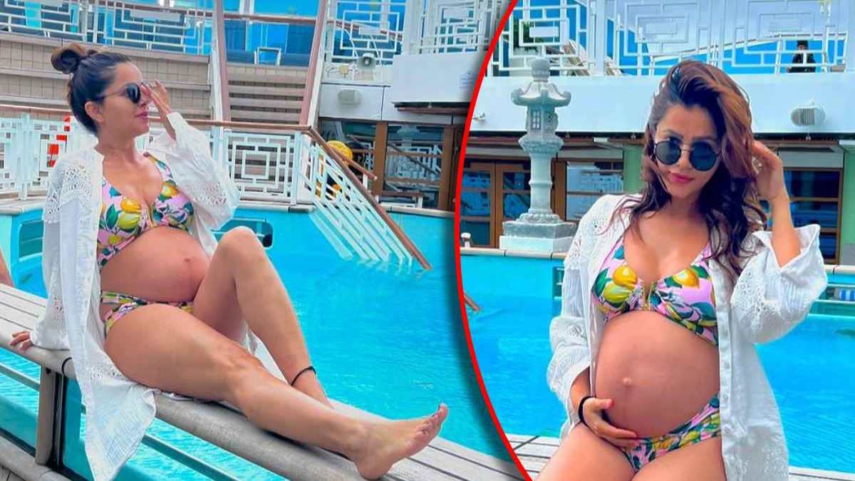 Rubina Dilaik ने बिकिनी में दिखाया बेबी बंप वाला फोटो, कैप्शन में लिखा- “सचमुच” उड़ जाता है …