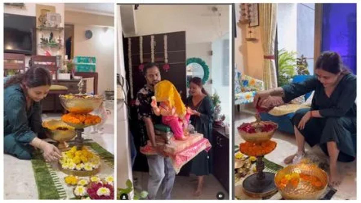 Devoleena Bhattacharjee के घर आए गणपति बप्पा, पति को लोग दे रहे हैं ऐसी नसिहतें …