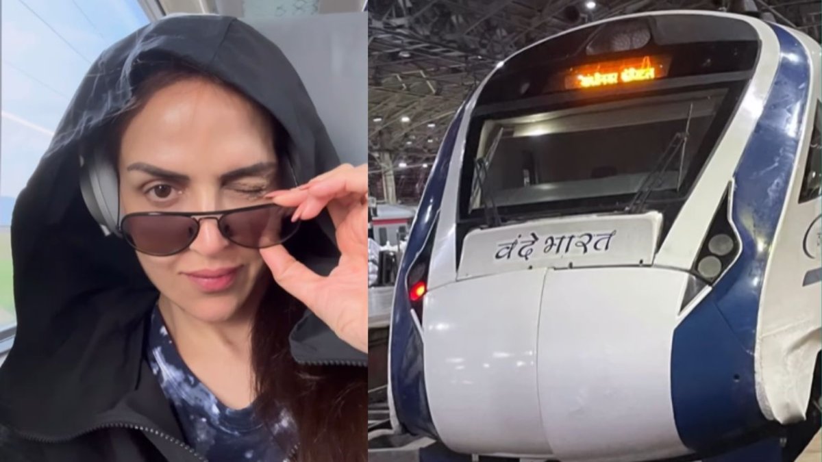 Esha Deol ने वंदे भारत ट्रेन से किया सफर, मुंबई सेंट्रल स्टेशन के अंदर से शेयर किया Video …