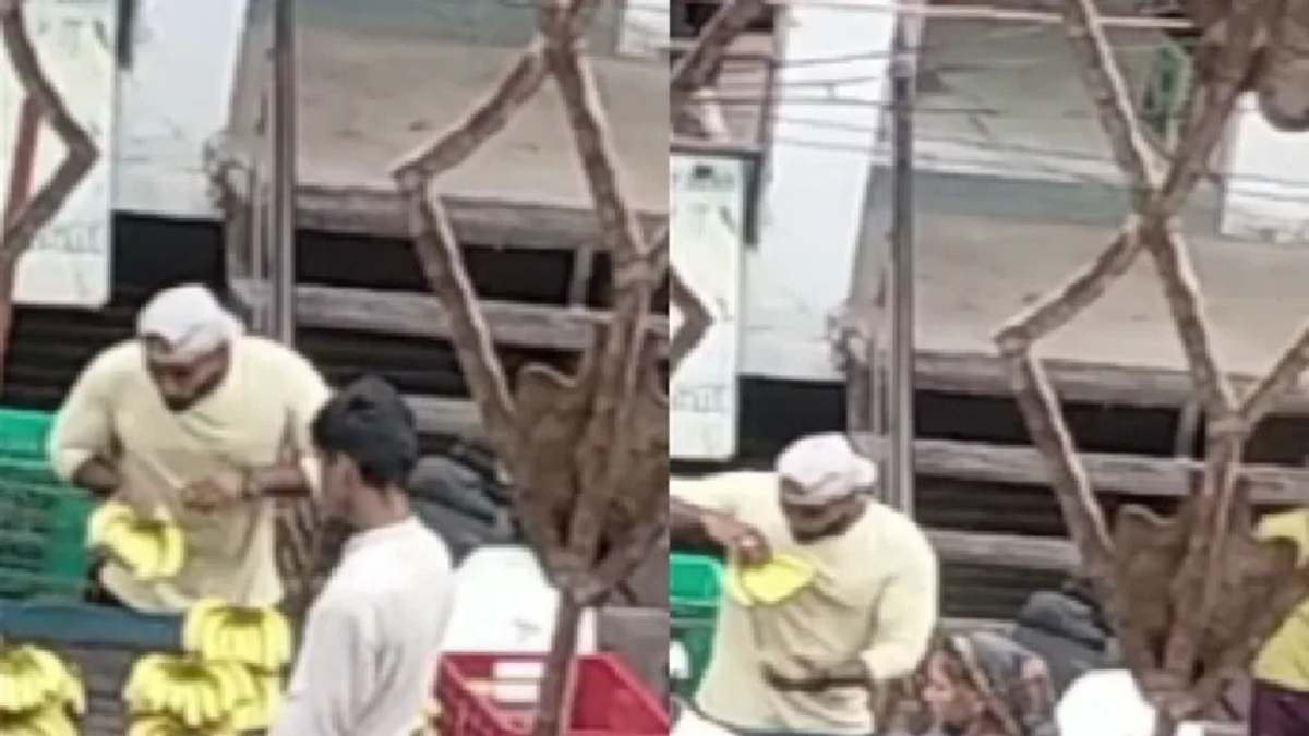 ये थूंक वाला केला है या फूंक वाला! फल विक्रेता की अजीबो-गरीब हरकत कैमरे में कैद, VIDEO वायरल…