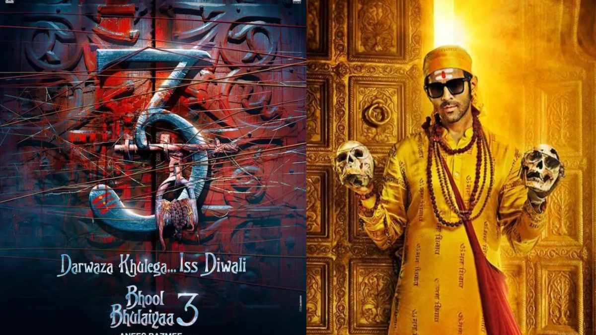 Bhool Bhulaiyaa 3 का नया पोस्टर आया सामने, दीवाली पर खुलेगा तंत्र और मंत्र के साथ बंधा दरवाजा …