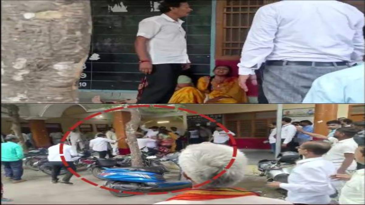 न्याय का रखवाला है या गुंडा! तहसील परिसर में दलित महिला पर वकील ने बरसाई लाठियां, VIDEO वायरल
