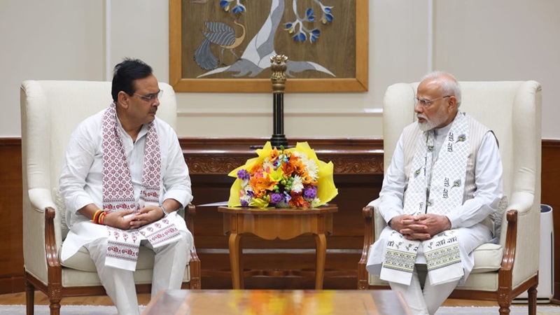 Rajasthan News: मुख्यमंत्री भजनलाल शर्मा ने की प्रधानमंत्री नरेंद्र मोदी से मुलाकात, राइजिंग राजस्थान पर हुई चर्चा