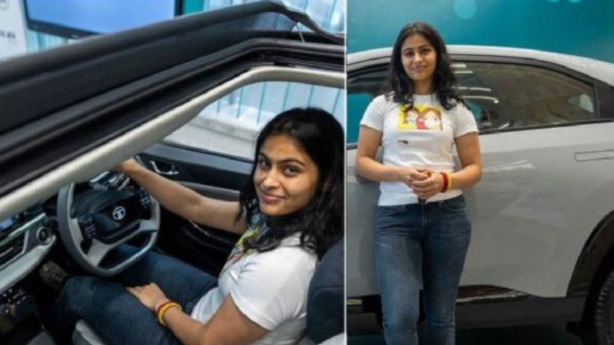 पेरिस ओलंपिक की पदक विजेता मनु भाकर घर लाई Tata Curvv.EV