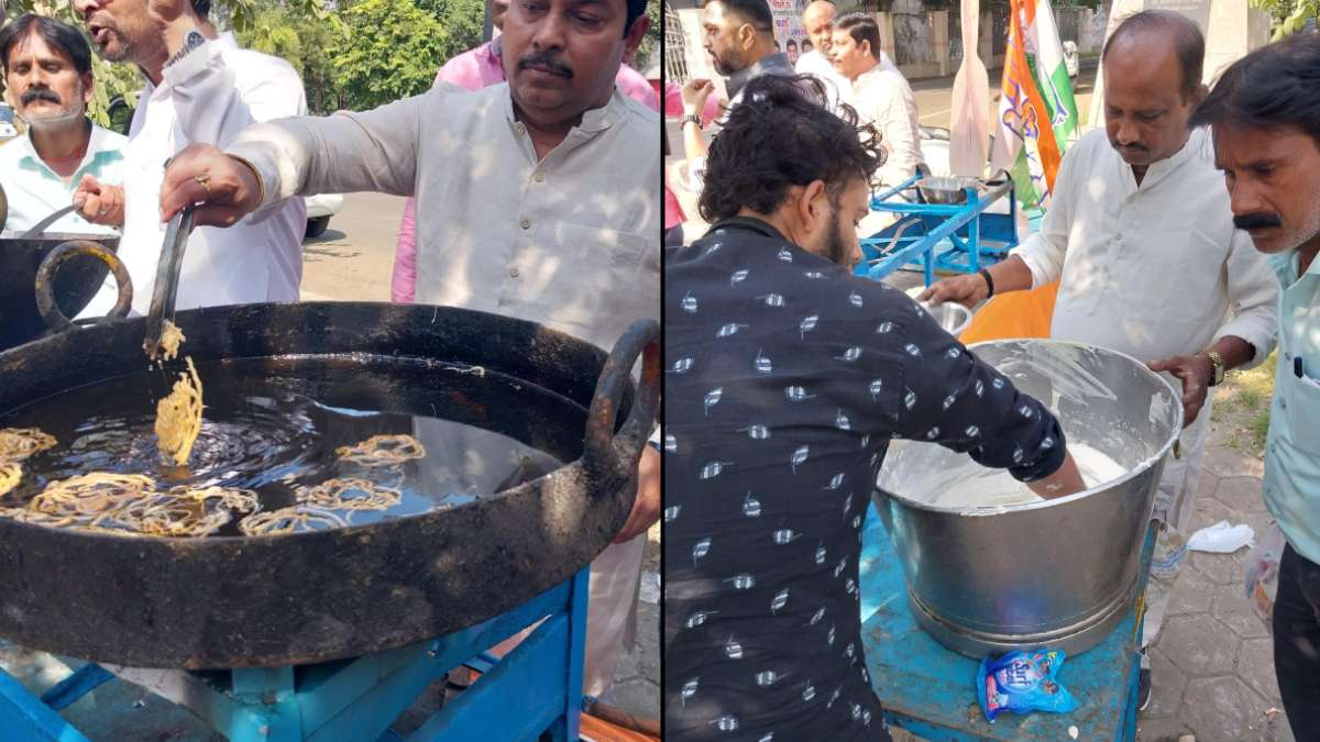 ‘जम्मू कश्मीर की जलेबी बन गई, हरियाणा की पक रही है’: शुरुआती रुझानों पर एमपी कांग्रेस में जश्न, कार्यालय के बाहर बनाई जा रही Jalebi