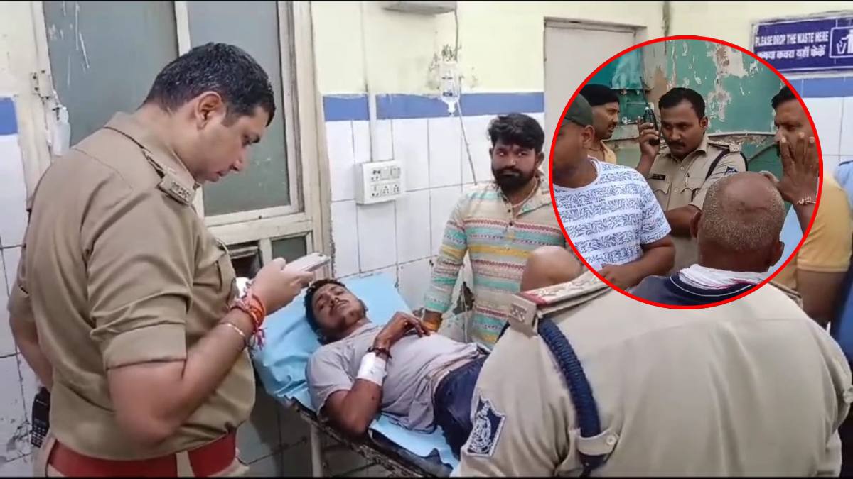 चिकन की दुकान लगाने पर खून खराबा: डब्बा रख रहे शख्स ने अपने साथी को बुलाया, कमर से पिस्टल निकालकर की फायरिंग, दो घायल, आरोपी फरार