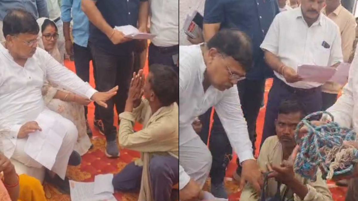 मौत से पहले सुन लो सरकार: ऊर्जा मंत्री के सामने रस्सी लेकर आत्महत्या करने पहुंचा आदिवासी, कहा- महिला पटवारी ने मेरी जमीन पर किया कब्जा