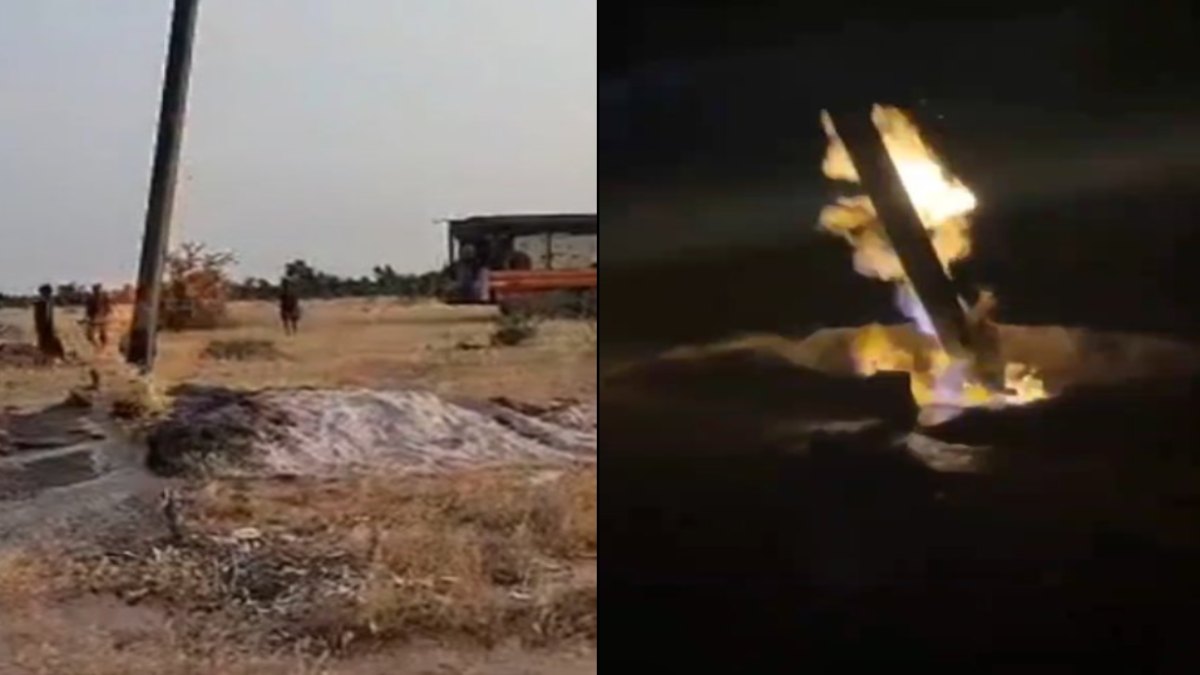 नया ट्यूबवेल उगल रहा ज्वलनशील गैस: लोगों में मची अफरा-तफरी, अब तक नहीं पहुंची प्रशासन की टीम