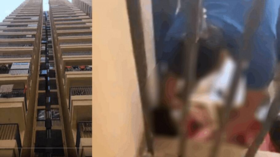 27वीं मंजिल से गिरकर 12वें फ्लोर पर अटकी बच्ची की हालत गंभीर