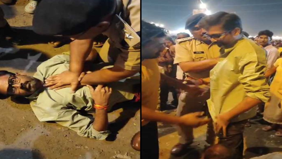 मसीहा बनकर पहुंची खाकी: रावण का दहन देखने गए शख्स को आया हार्ट अटैक, पुलिसकर्मी ने ऐसे बचाई जान