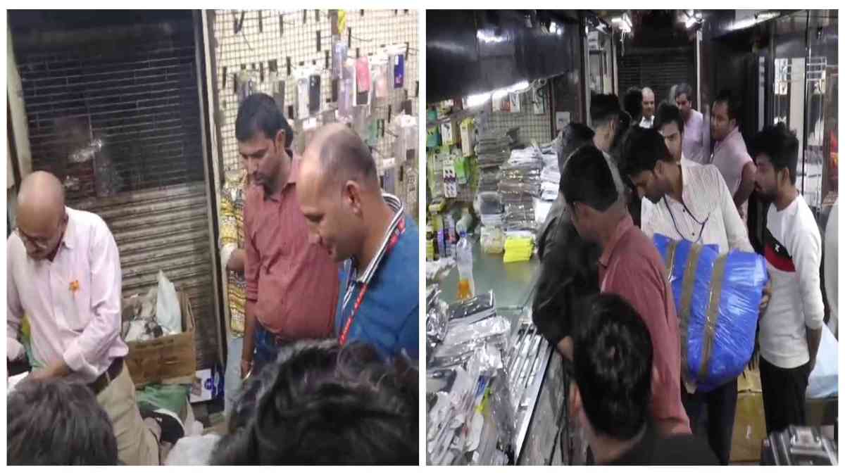 क्राइम ब्रांच ने दो मोबाइल शॉप पर मारा छापा: बड़ी संख्या में जब्त की एप्पल की नकली एसेसरीज, हिरासत में दोनों संचालक