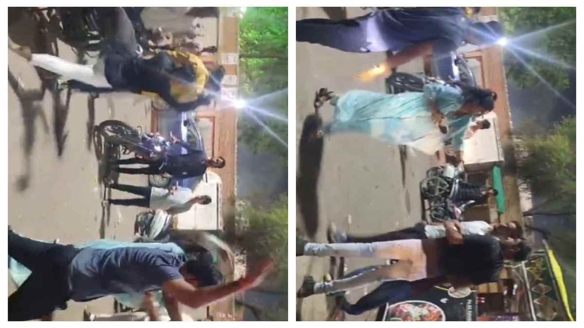 भाइयों के साथ मिल कर लड़की ने की मनचलों की चप्पलों से पिटाई, Video Viral
